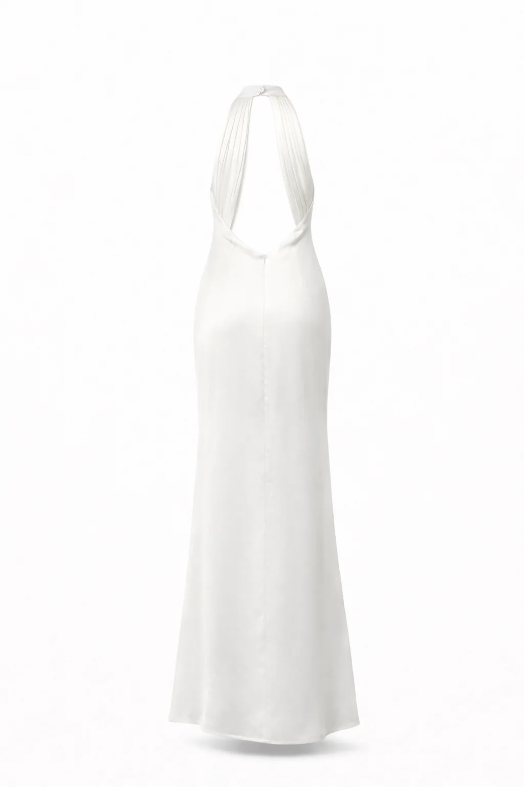 Lucia Rosette Halter Satin Gown - Image 5