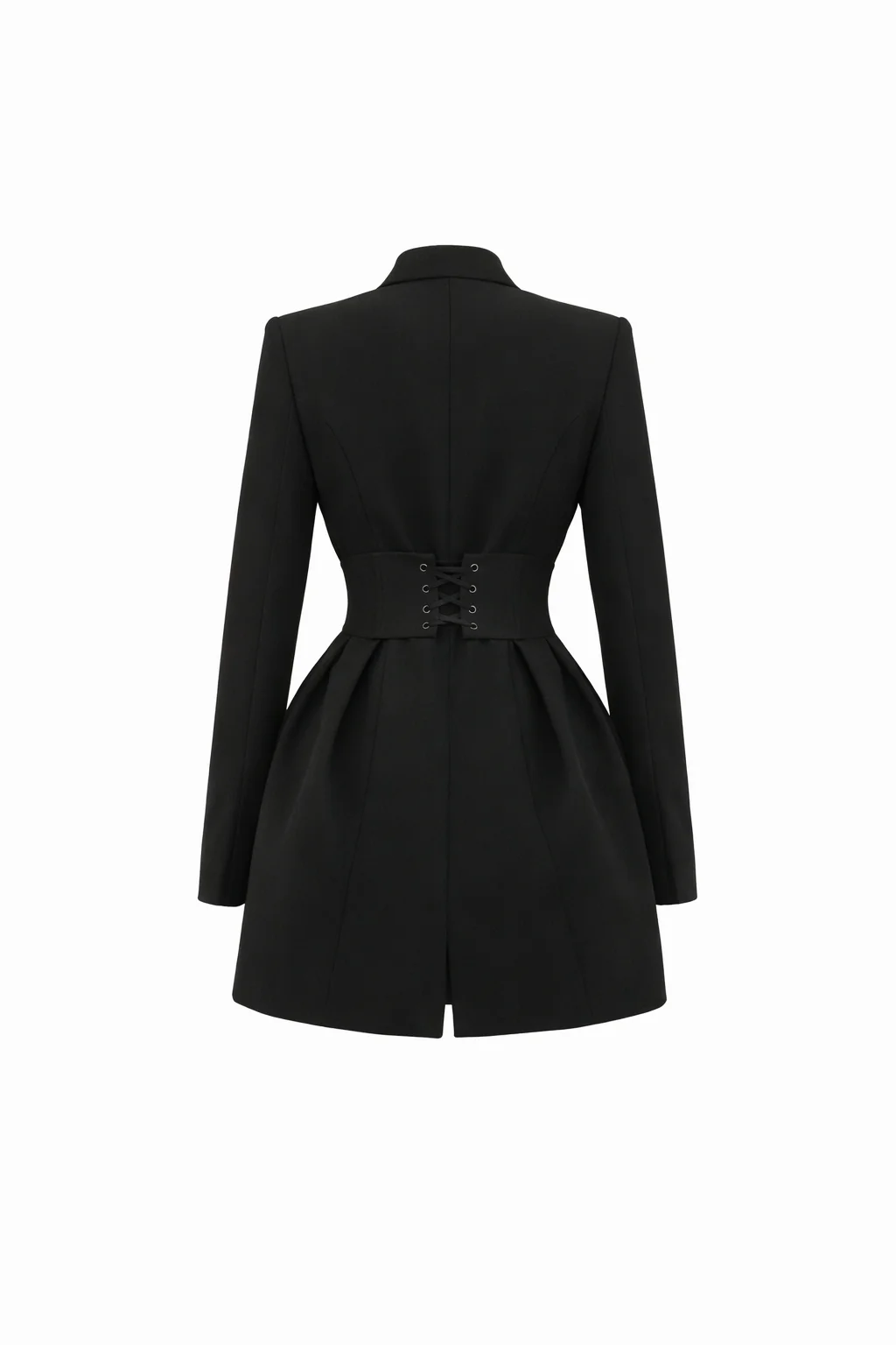 Soho Blazer Dress — Corset-Waist Mini with Bubble Skirt - Image 4
