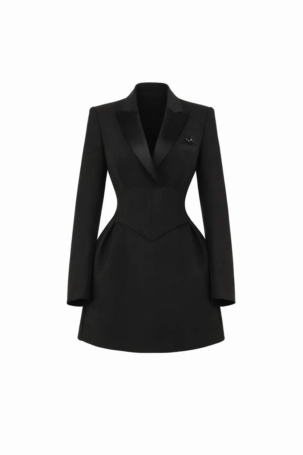 Soho Blazer Dress — Corset-Waist Mini with Bubble Skirt - Image 5