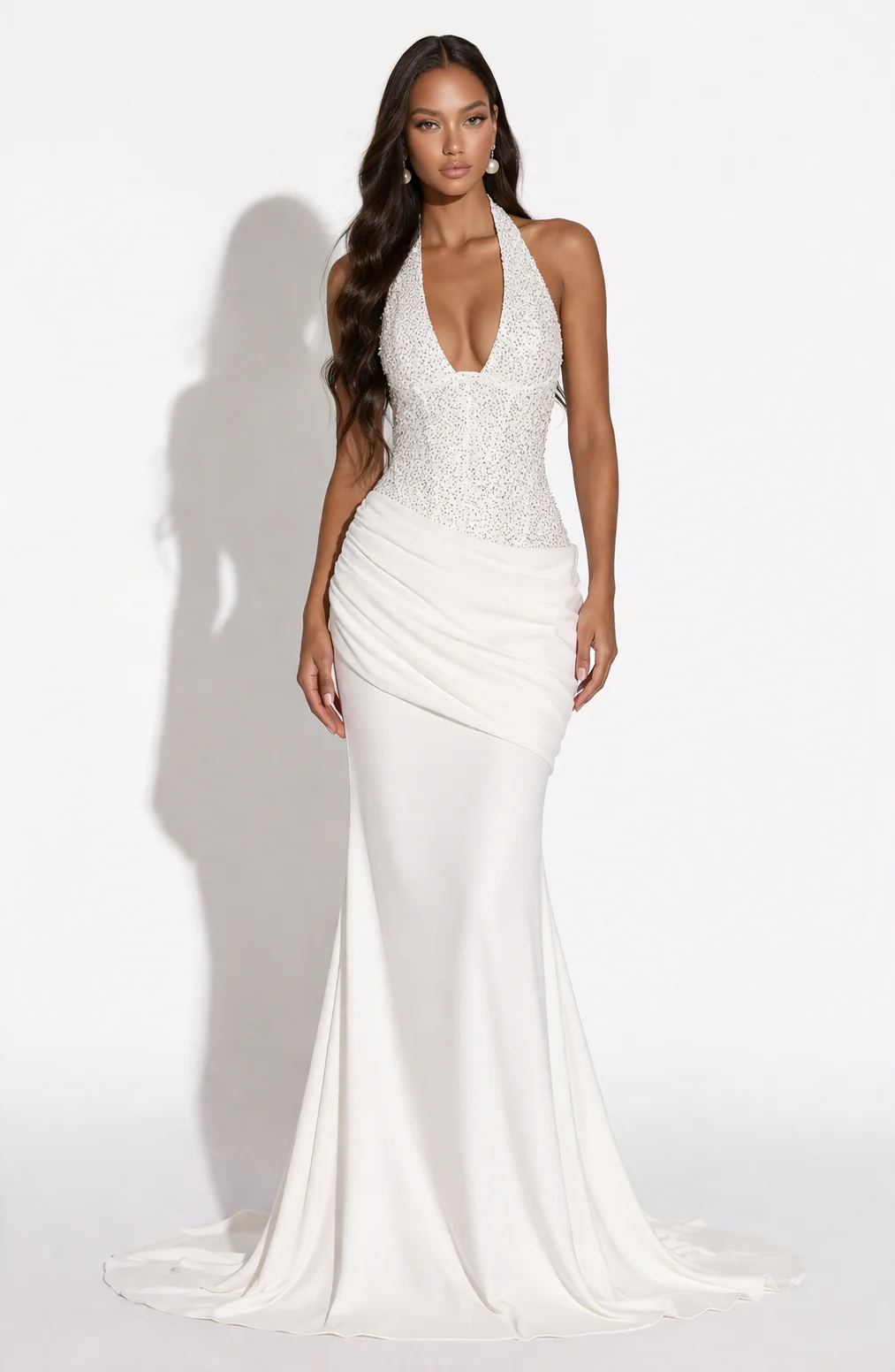 Celeste Draped Corset Gown - Image 2