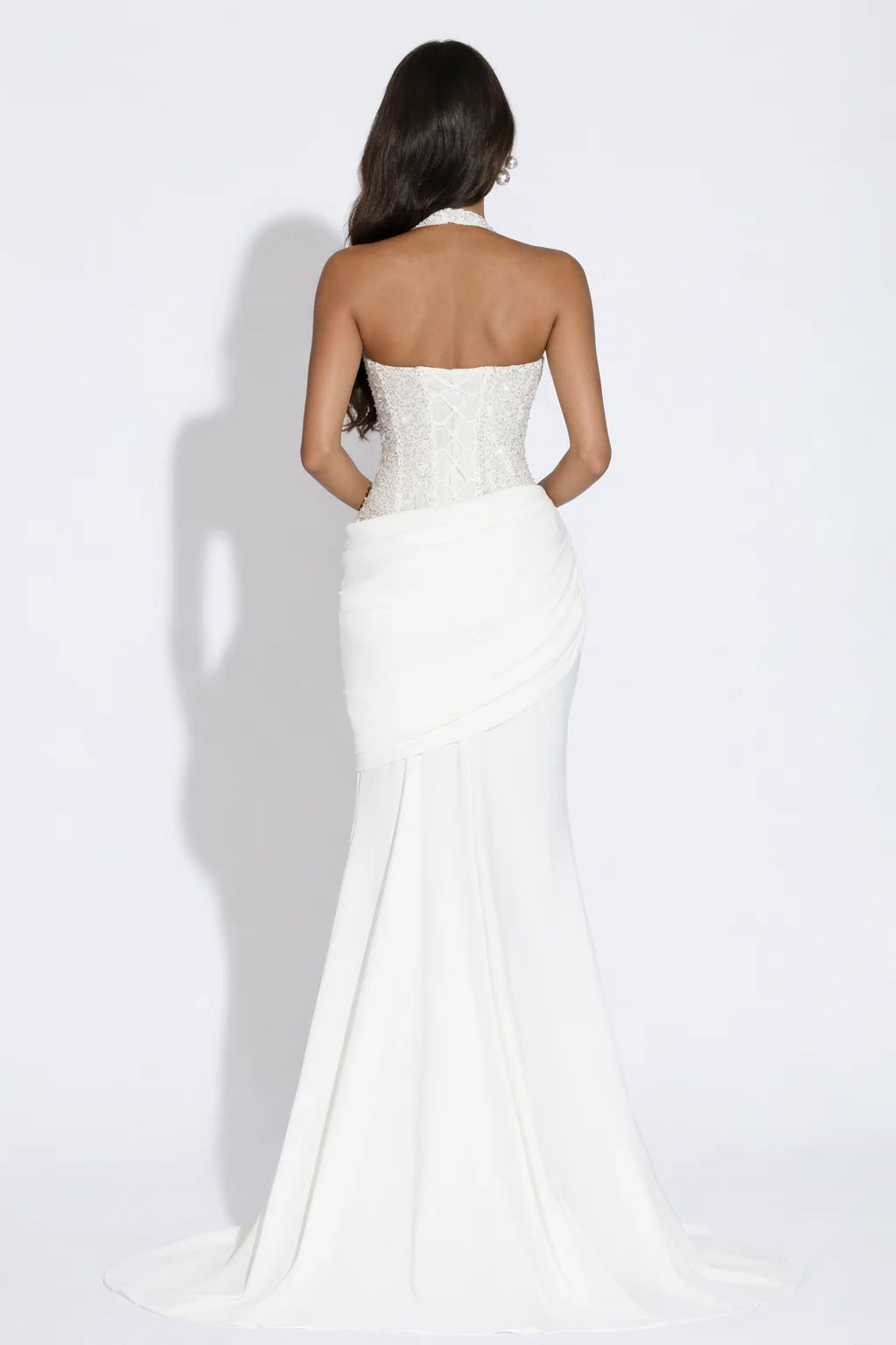 Celeste Draped Corset Gown - Image 3
