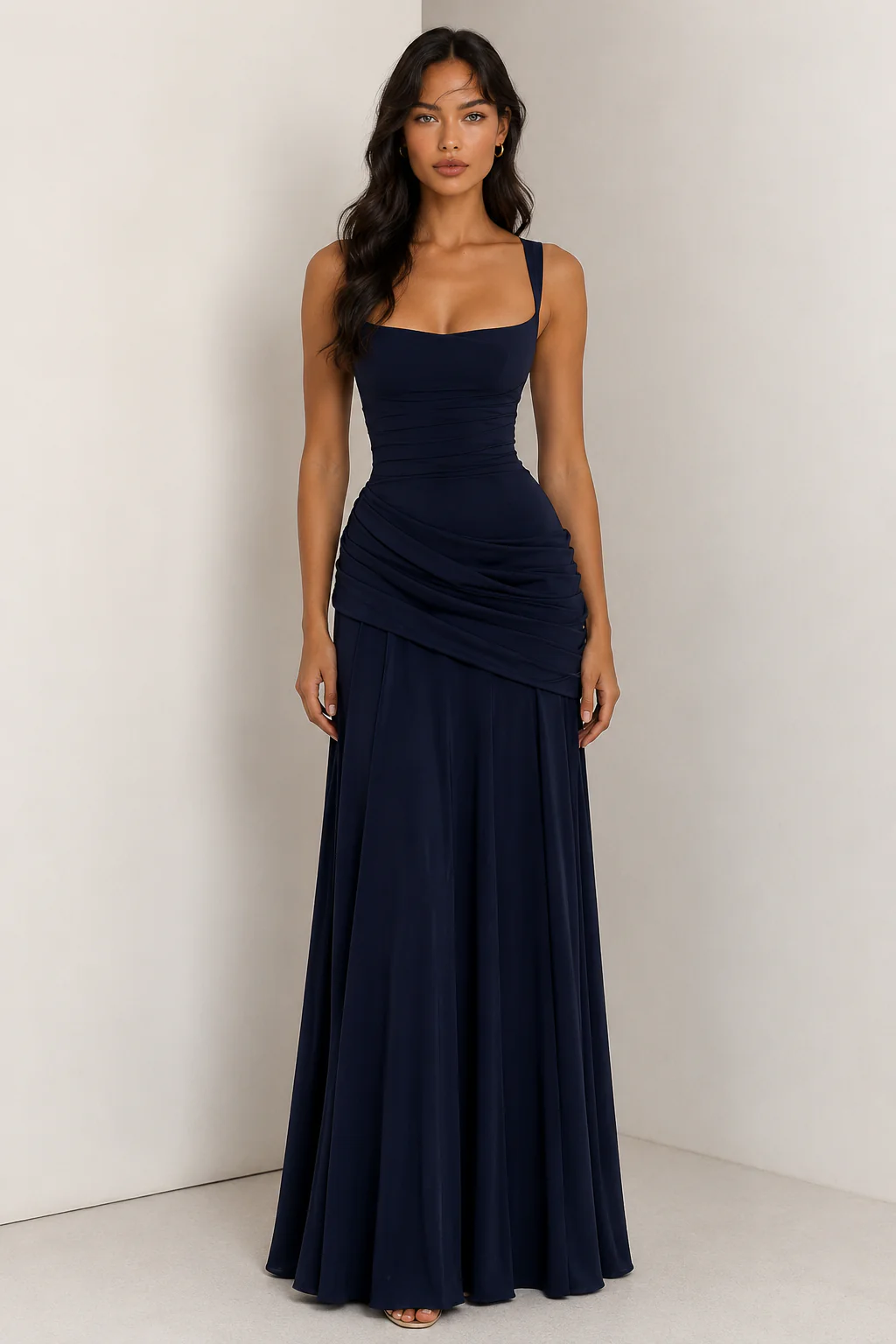 Kaia Ruched Maxi Dress