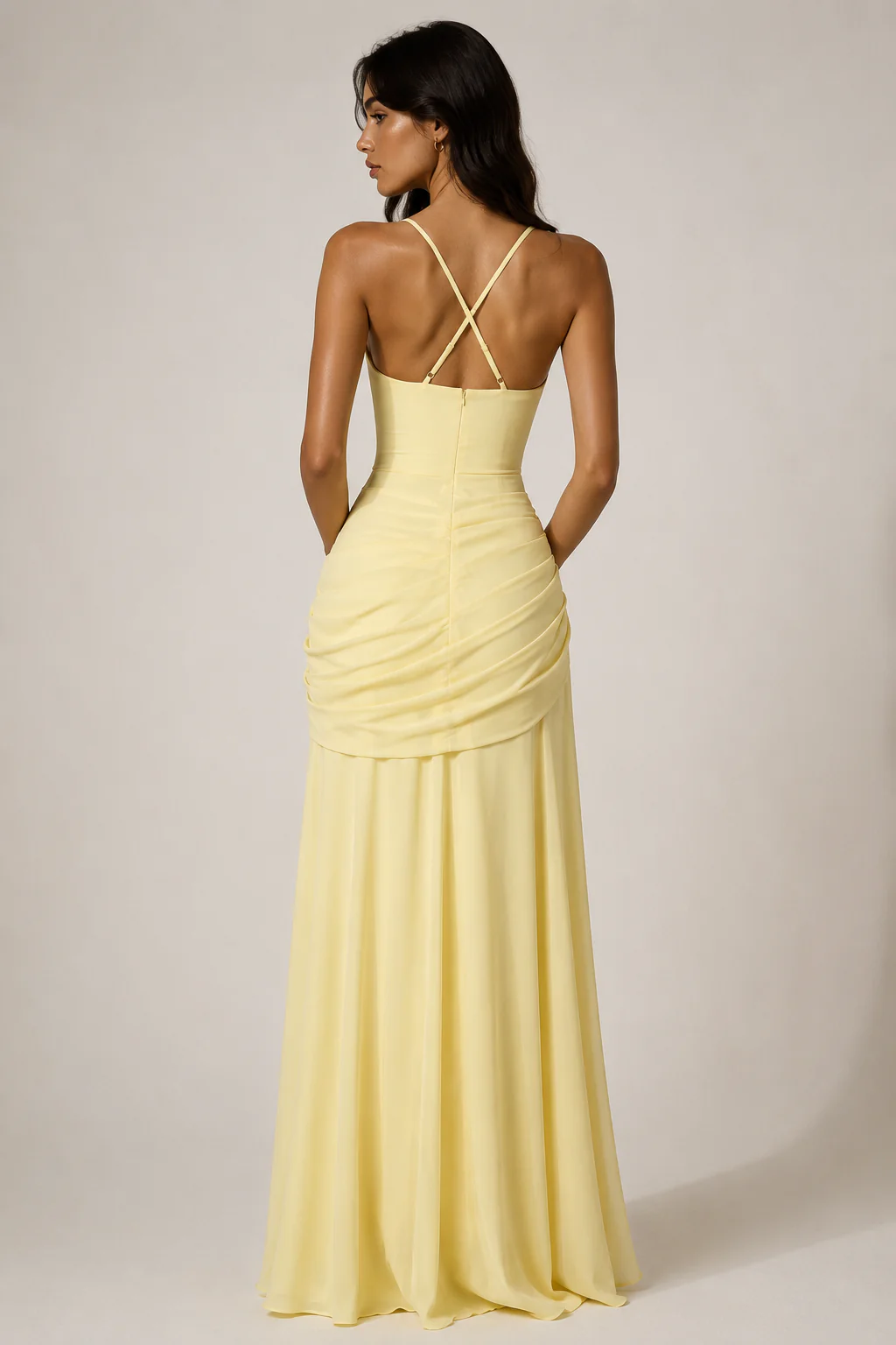 Kaia Ruched Maxi Dress - Image 2