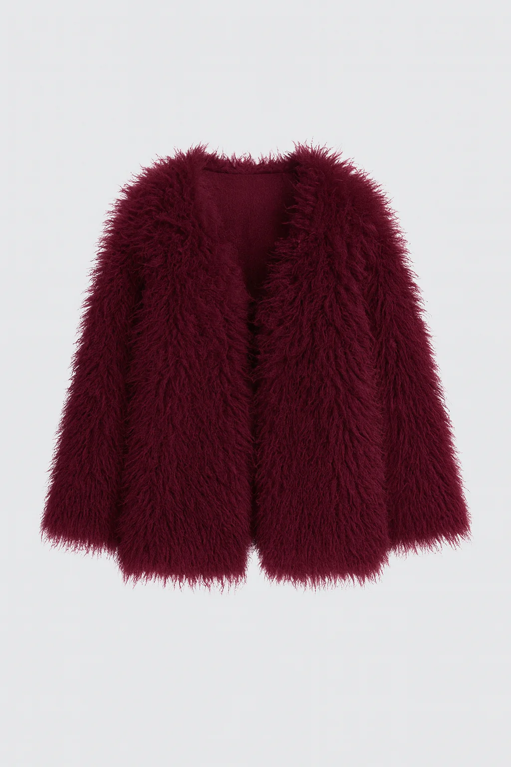 THE LUCIA FAUX FUR COAT – CHOCOLATE - Image 4