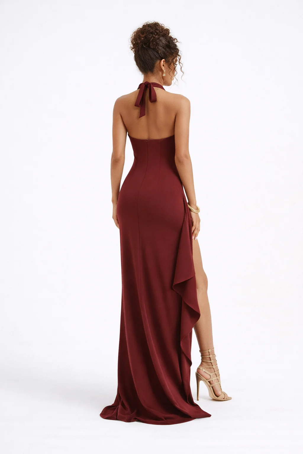 Valeria Halter Split Gown - Image 2
