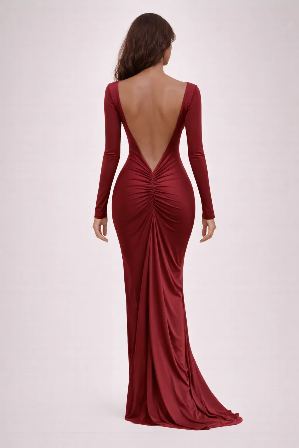 SLOANE DRESS — Open-Back Long-Sleeve Maxi - Image 2
