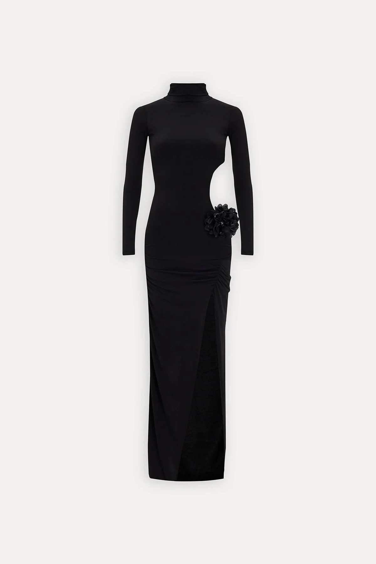 Camelia Gown — High-Neck Long Sleeve Maxi Dress - Image 4
