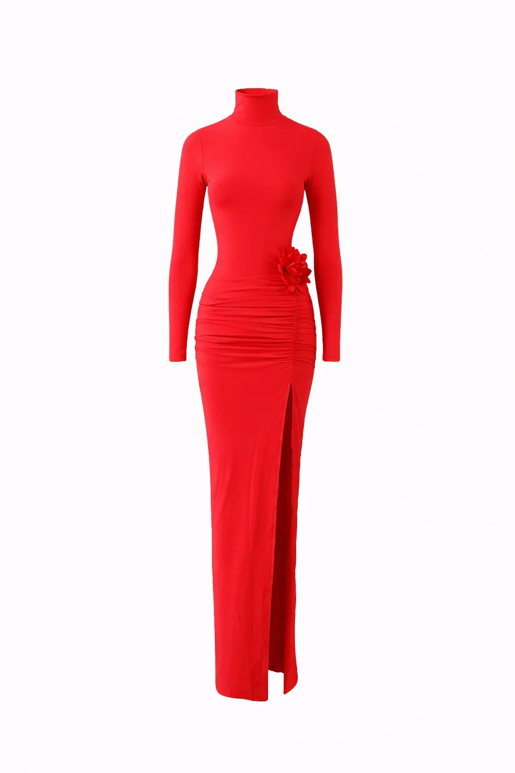 Camelia Gown — High-Neck Long Sleeve Maxi Dress - Image 7