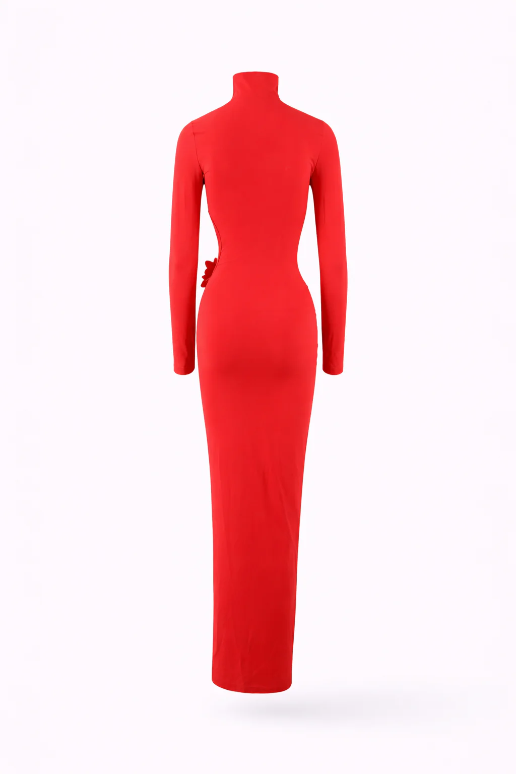 Camelia Gown — High-Neck Long Sleeve Maxi Dress - Image 8