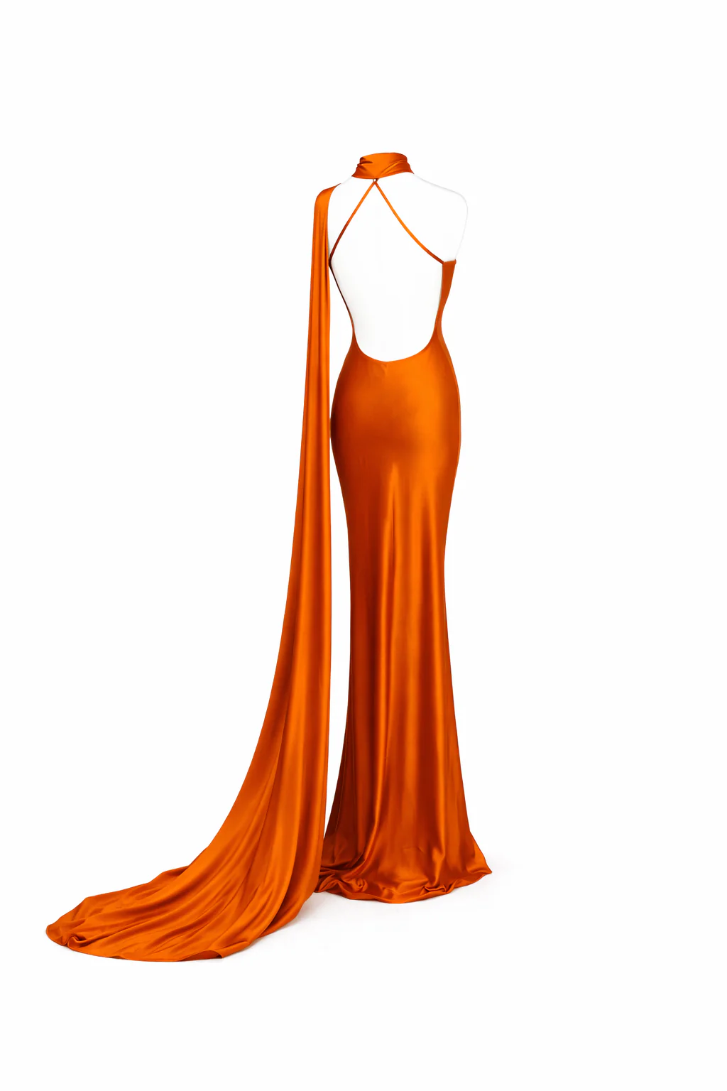 Sienna One-Shoulder Draped Satin Gown - Image 10
