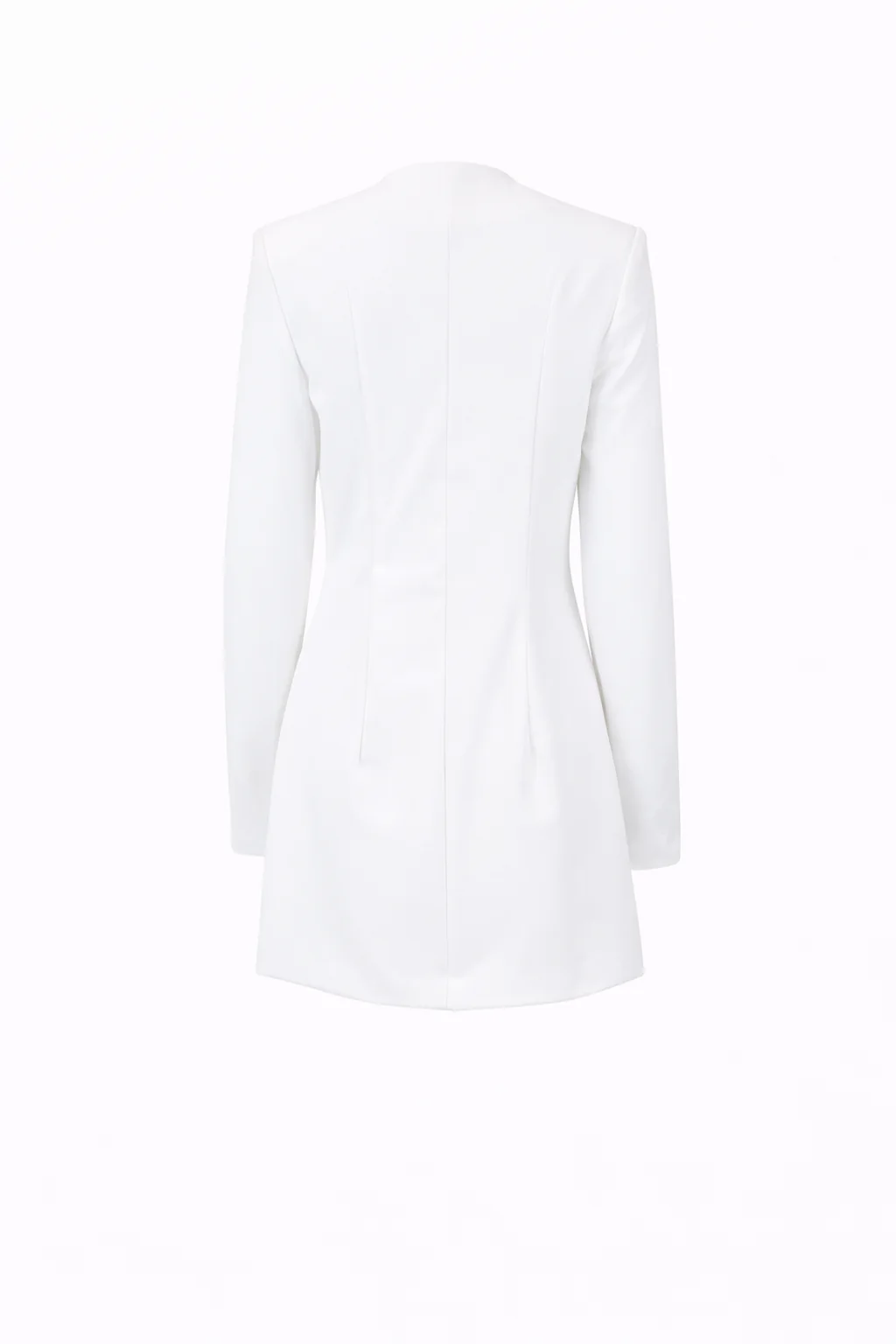 MAYFAIR MINI — Tailored Single-Breasted A-Line Dress - Image 4