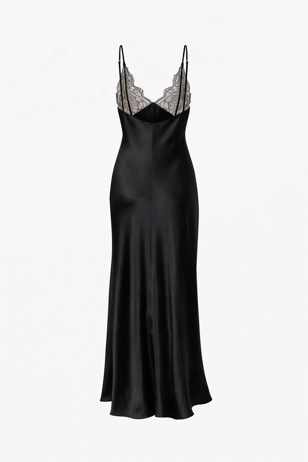 Elise Lace-Trim Satin Maxi Dress - Image 3