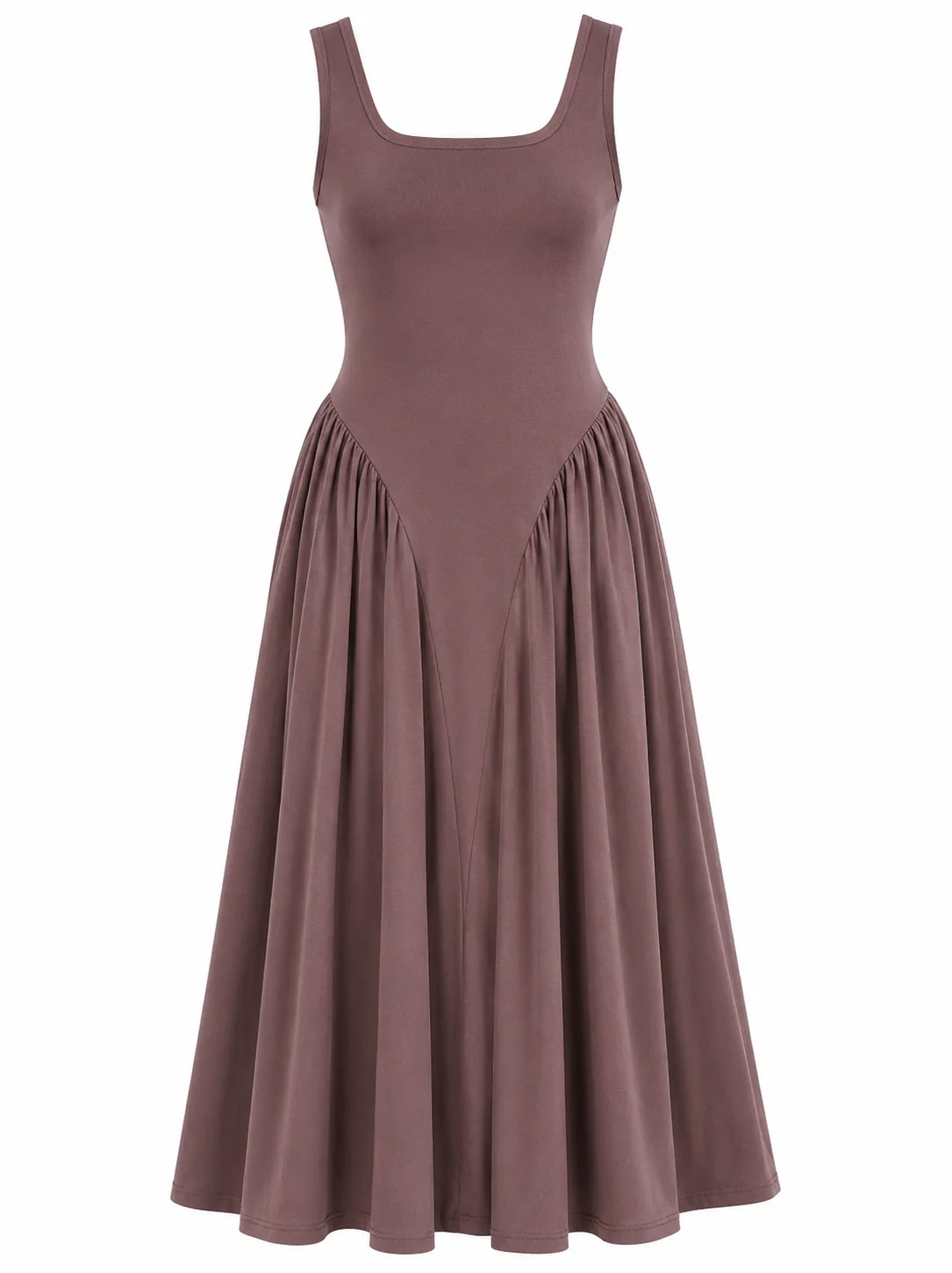 ELOISE DRESS — Square-Neck Midi Dress - Image 11