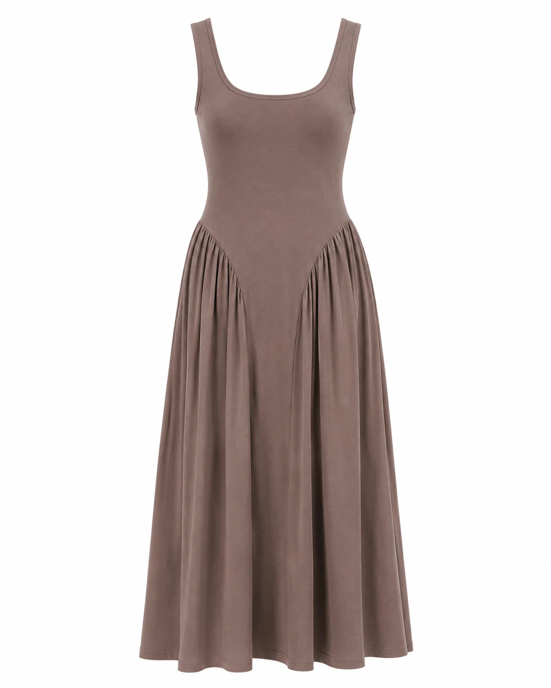 ELOISE DRESS — Square-Neck Midi Dress - Image 8