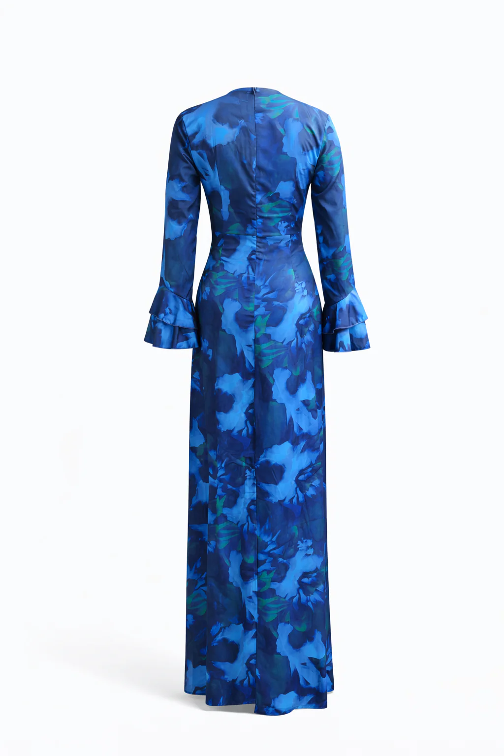 Azura Printed Wrap Maxi Dress - Image 4
