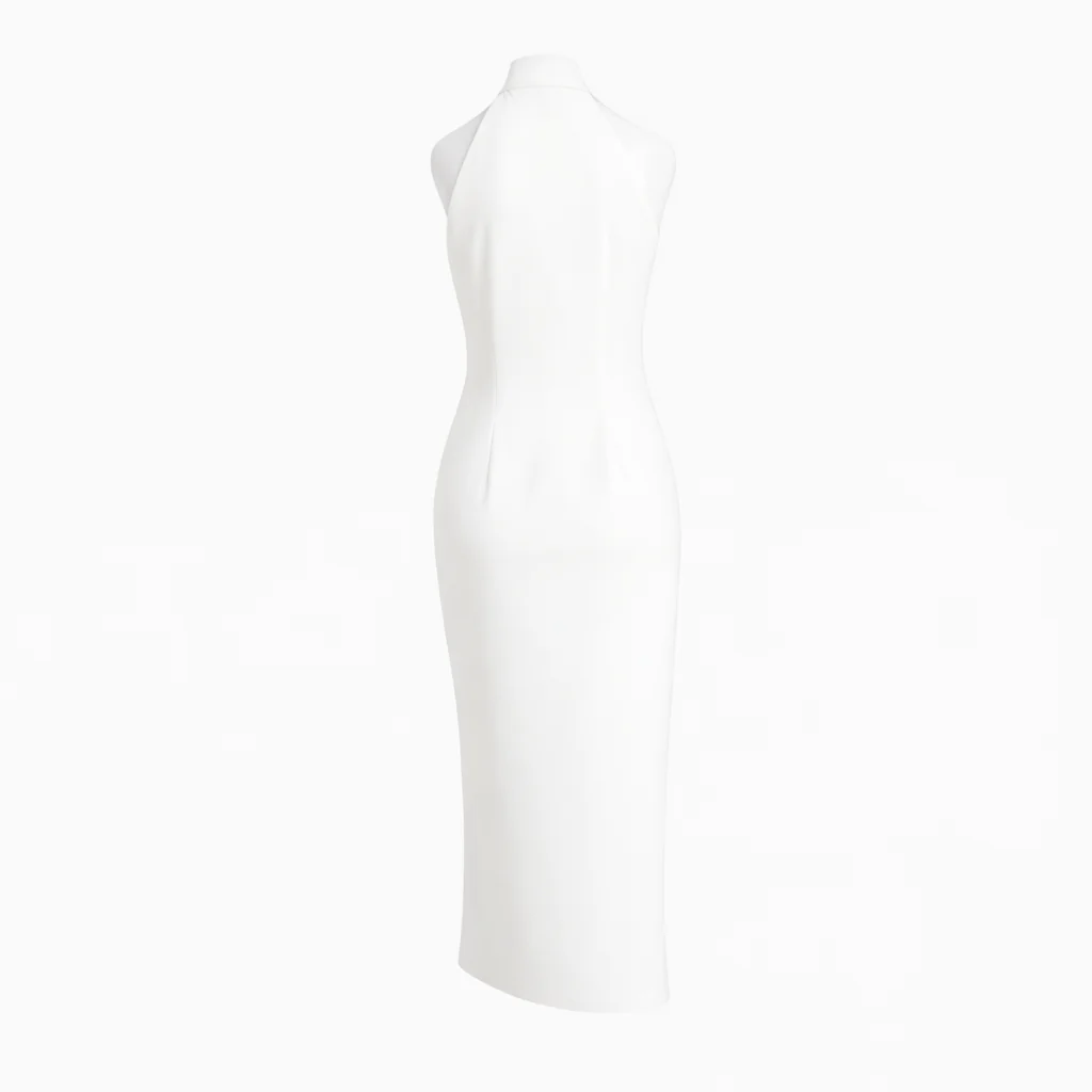 Mara Tailored Halter Maxi Dress - Image 4