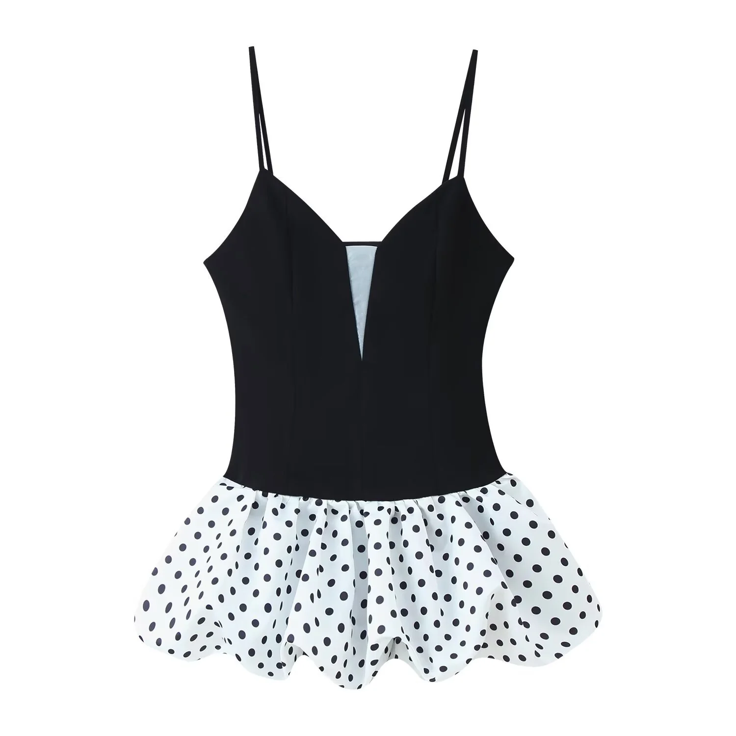 Alina Polka-Dot Bubble Mini Dress - Image 3