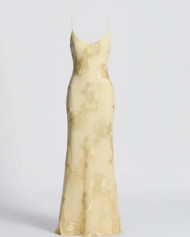 AURELIE MAXI — Floral Embroidered Evening Dress - Image 3