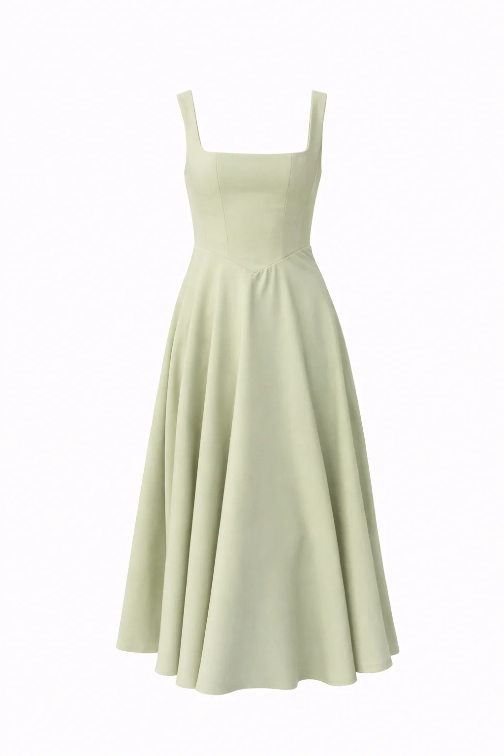 PORTOFINO DRESS — Square-Neck Midi with Full Circle Skirt - Image 5