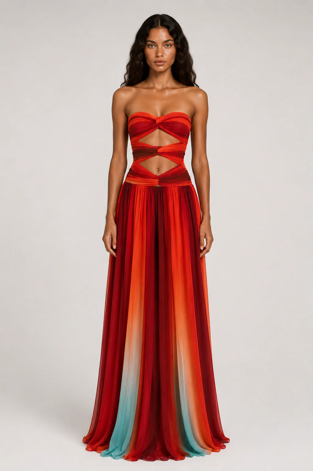Solène Sunset Maxi Dress