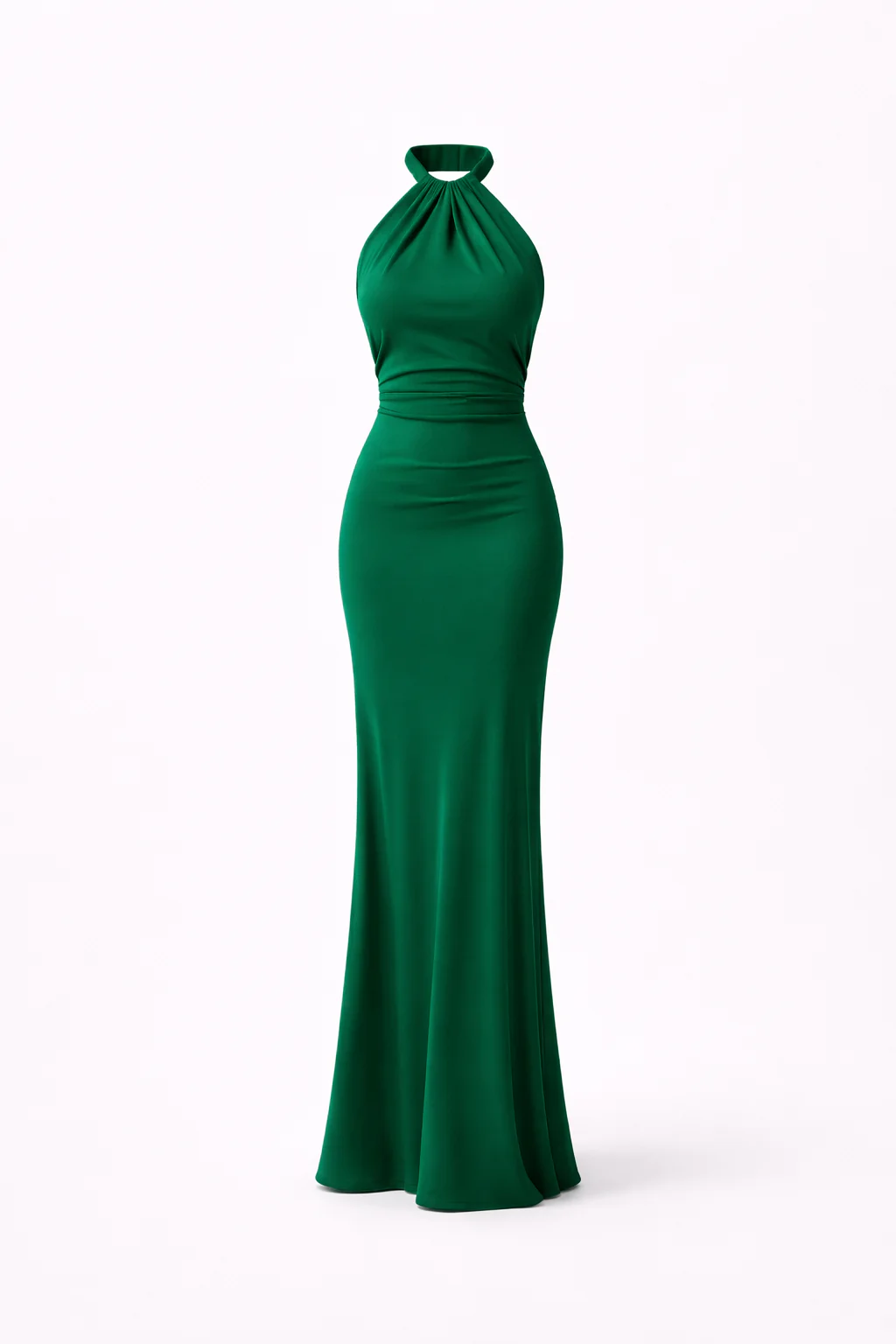 TULUM HALTER GOWN — Twisted Neckline Backless Maxi - Image 5
