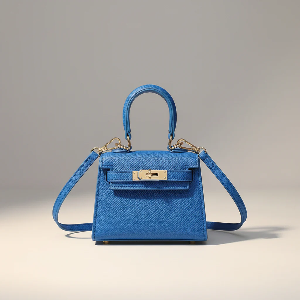 VIVIENNE MICRO — Structured Mini Top-Handle with Lock Detail - Image 3