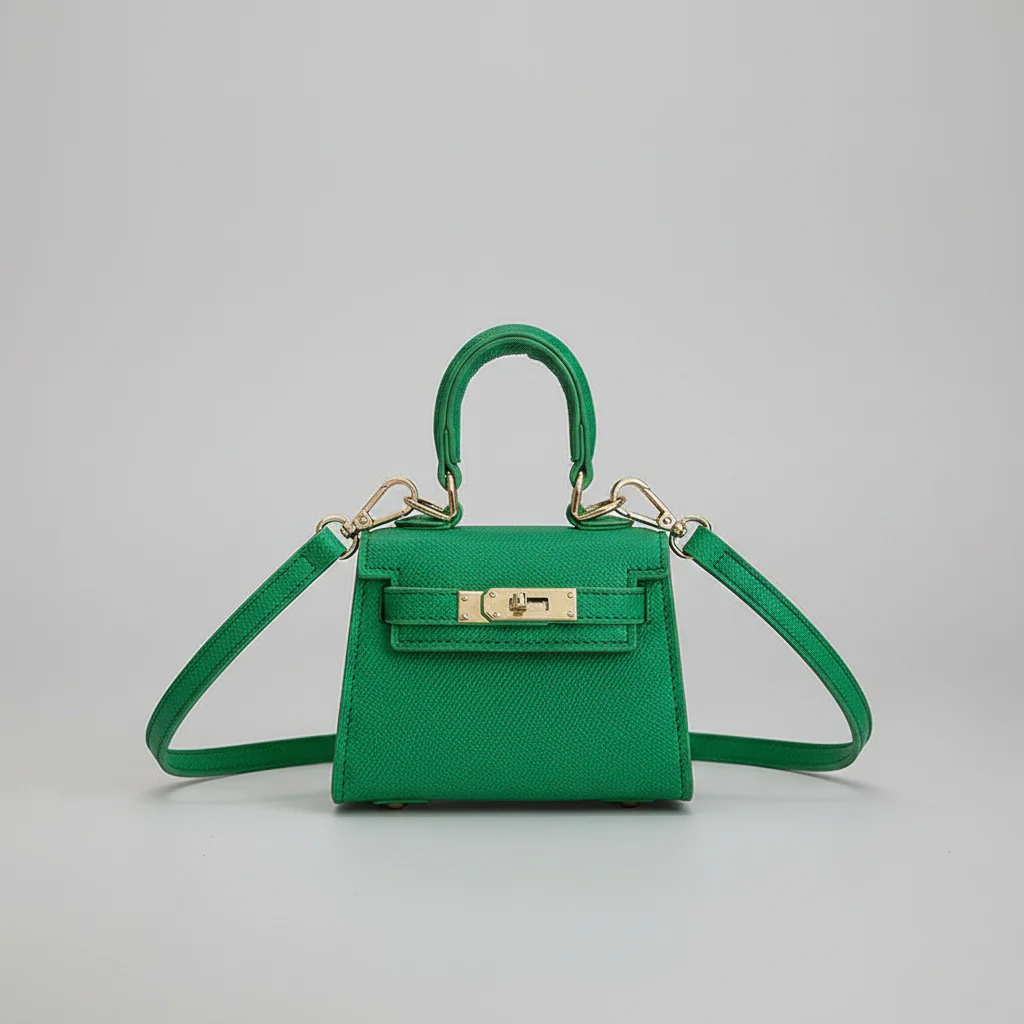 VIVIENNE MICRO — Structured Mini Top-Handle with Lock Detail - Image 4