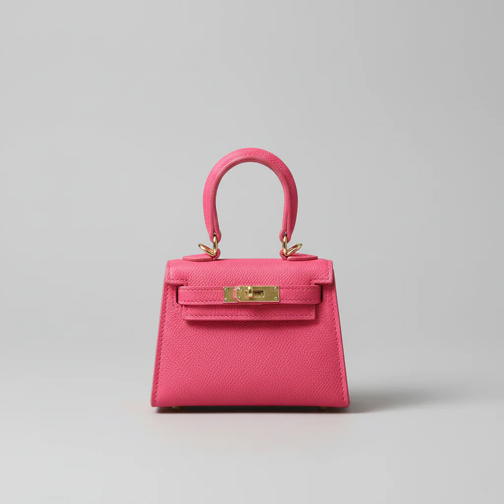 VIVIENNE MICRO — Structured Mini Top-Handle with Lock Detail - Image 5