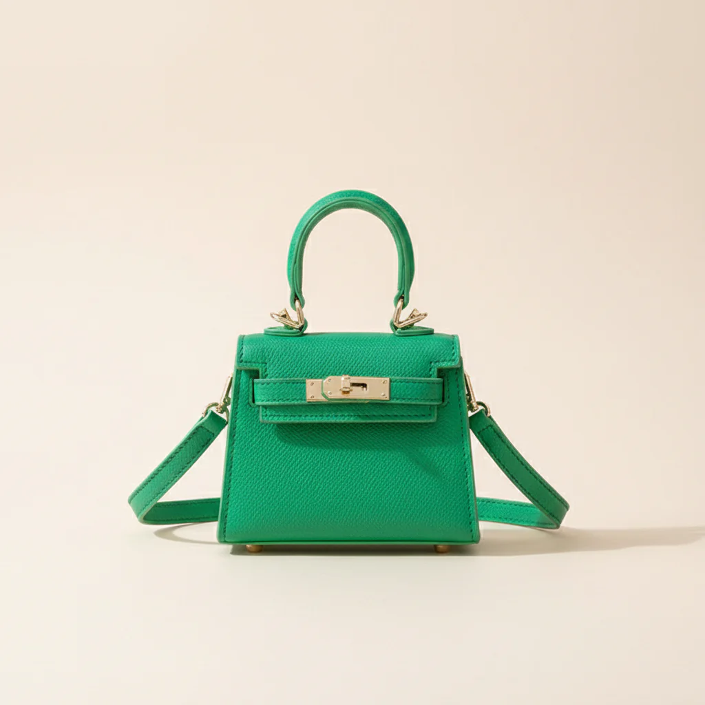 VIVIENNE MICRO — Structured Mini Top-Handle with Lock Detail - Image 8