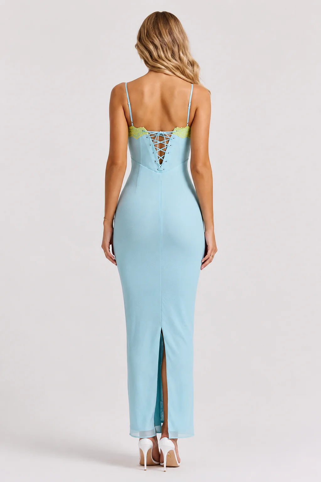 SORAYA DRESS — Lace Mesh Maxi Dress - Image 2