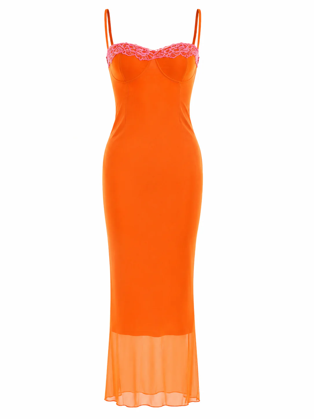 SORAYA DRESS — Lace Mesh Maxi Dress - Image 3