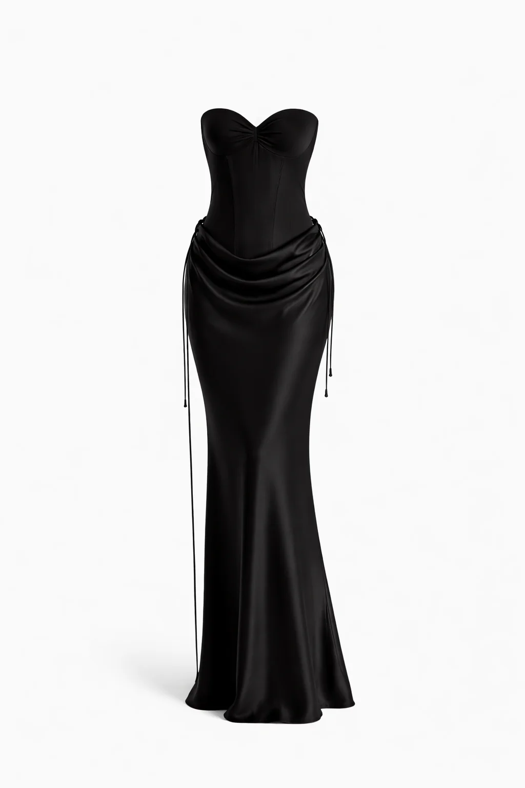 Serafina Silk Drape Dress - Image 3