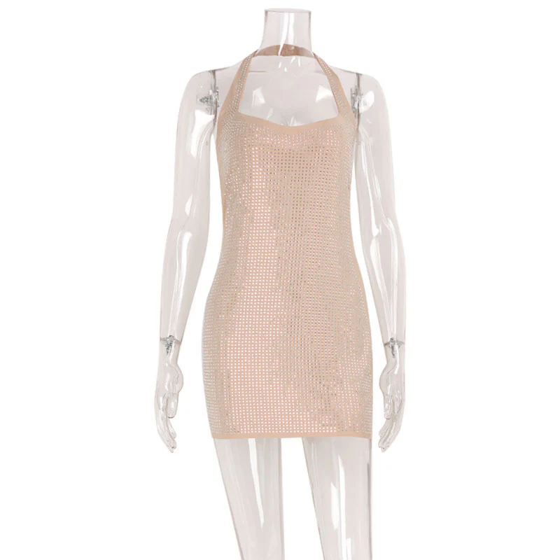 VESPER DRESS — Rhinestone Strappy Mini - Image 5