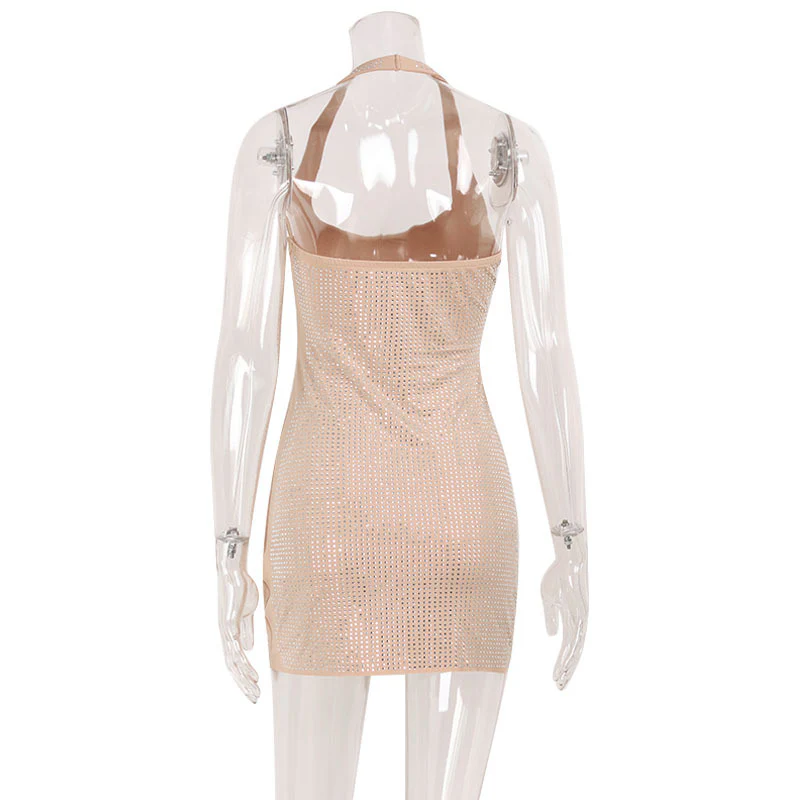 VESPER DRESS — Rhinestone Strappy Mini - Image 6