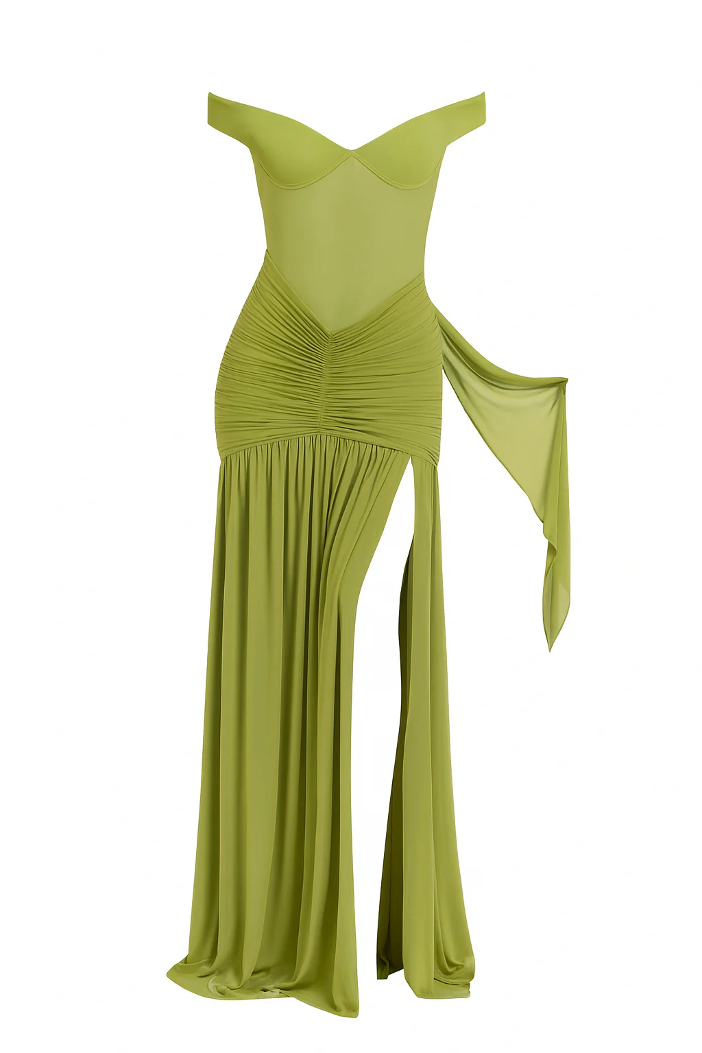 Noir Off Shoulder Corset Maxi Gown - Image 5