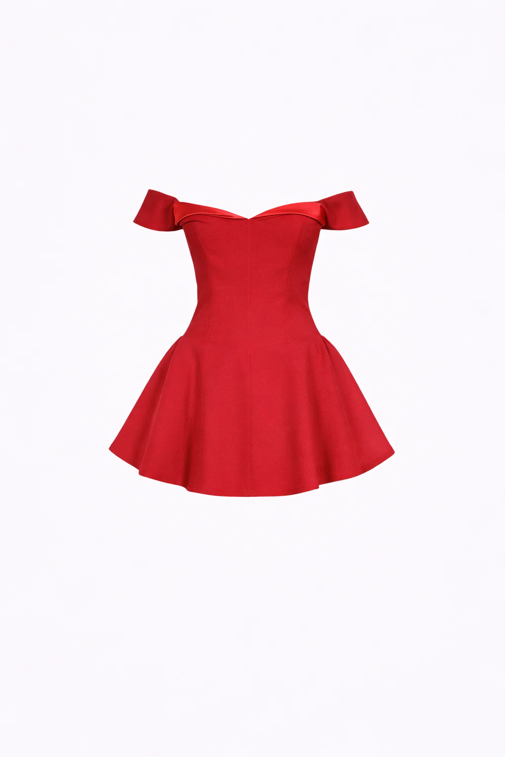 Palermo Mini — Off-Shoulder Sweetheart Skater Dress - Image 3