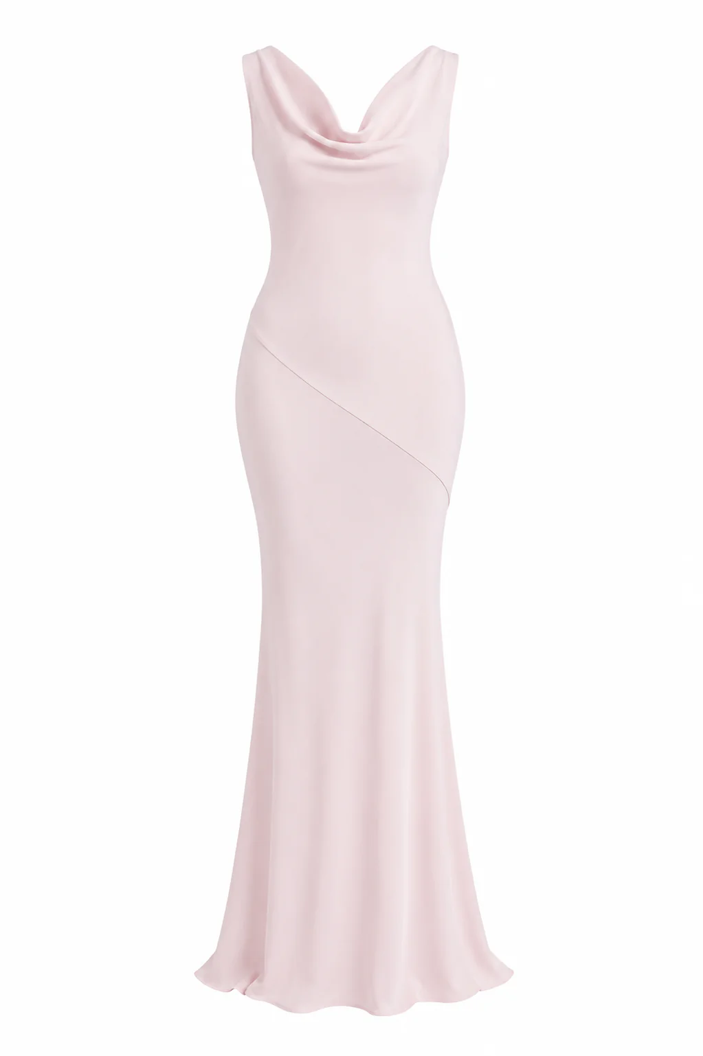Noemi Satin Cowl Back Maxi Dress - Image 5