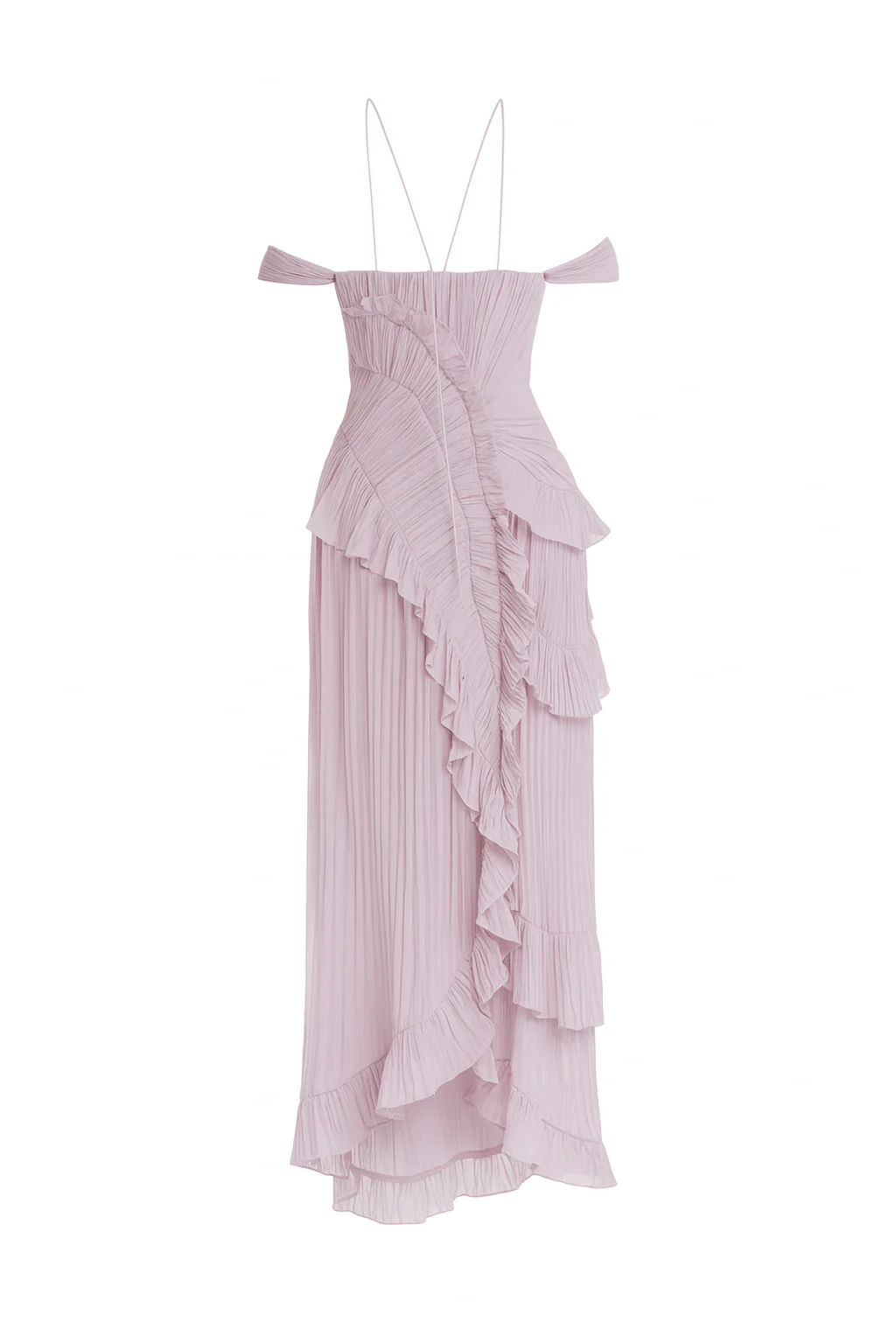 Faye Ruffled Irregular Dress - Image 8