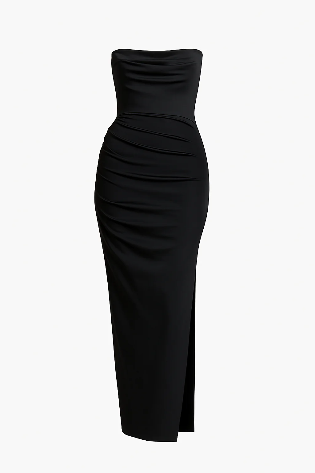 Luna Satin Split Maxi Gown - Image 10