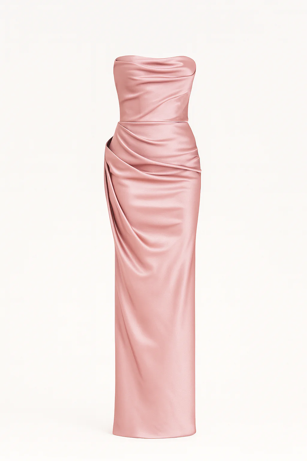 Luna Satin Split Maxi Gown - Image 4