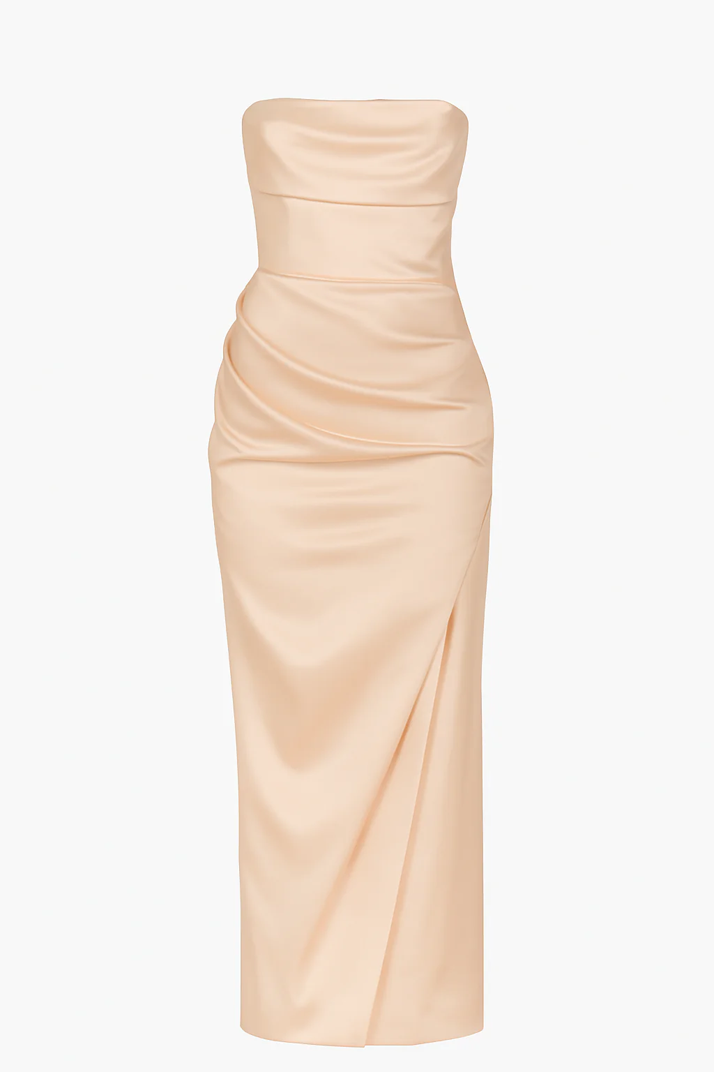 Luna Satin Split Maxi Gown - Image 7