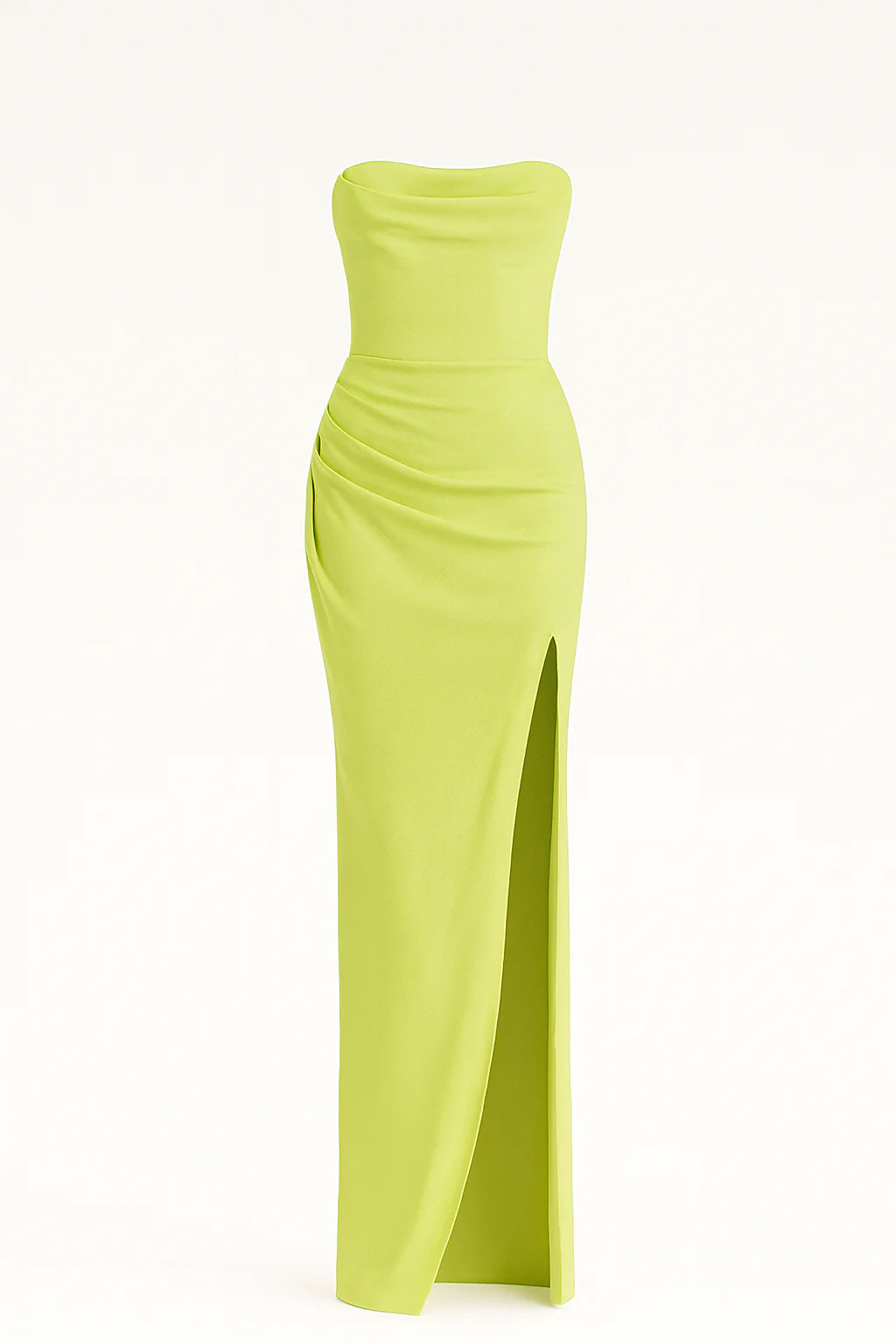 Luna Satin Split Maxi Gown - Image 8