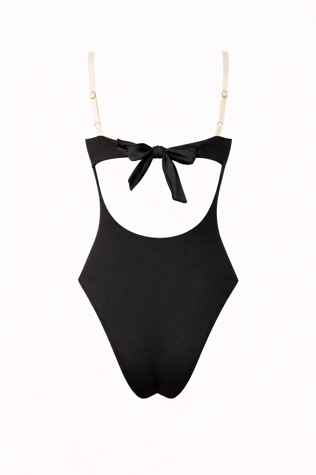 LIDO SWIMSUIT — Contrast Trim Open Back One-Piece - Image 4