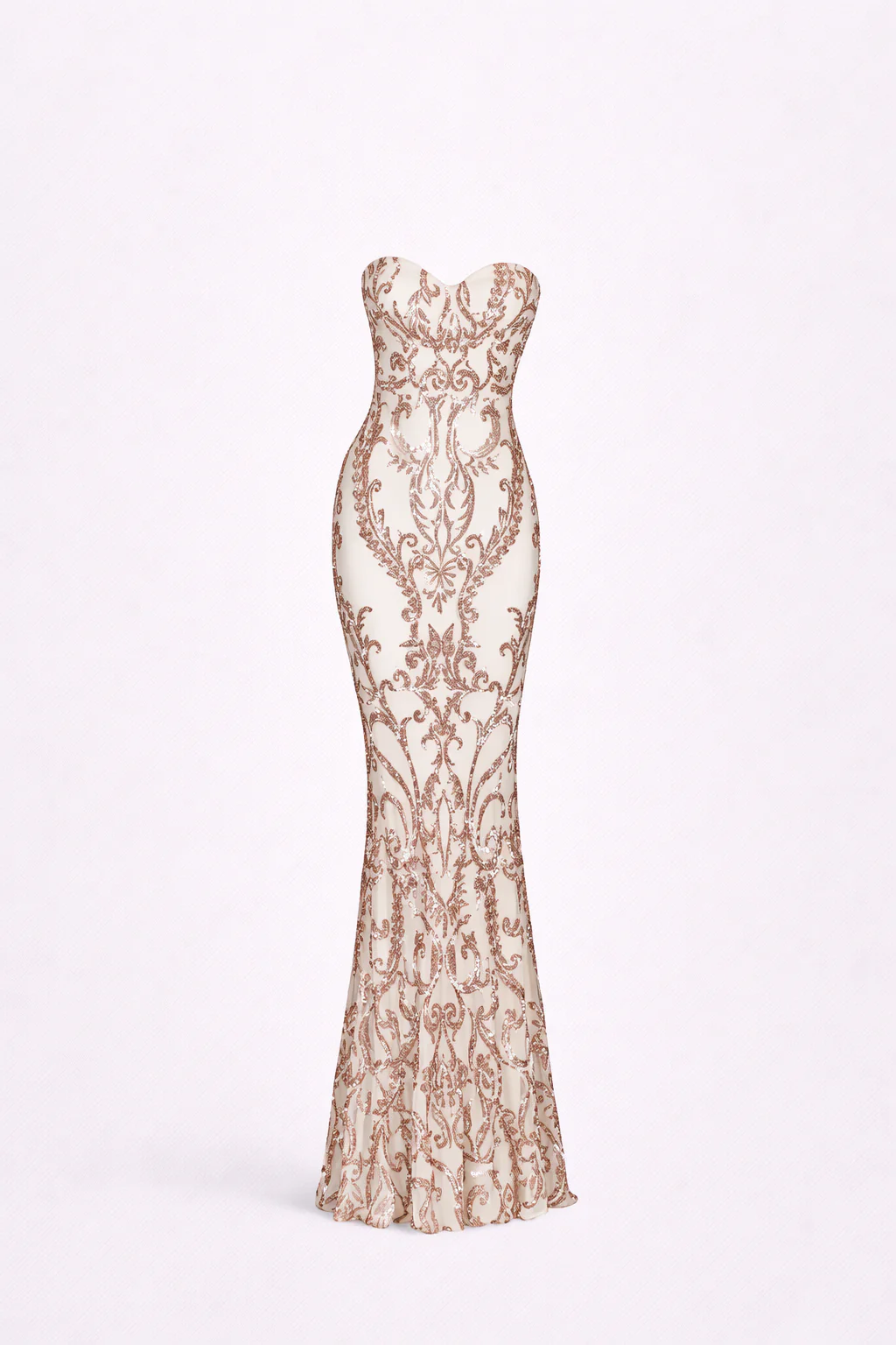 Baroque Gown— Strapless Sequin Embroidered Mermaid Dress - Image 6