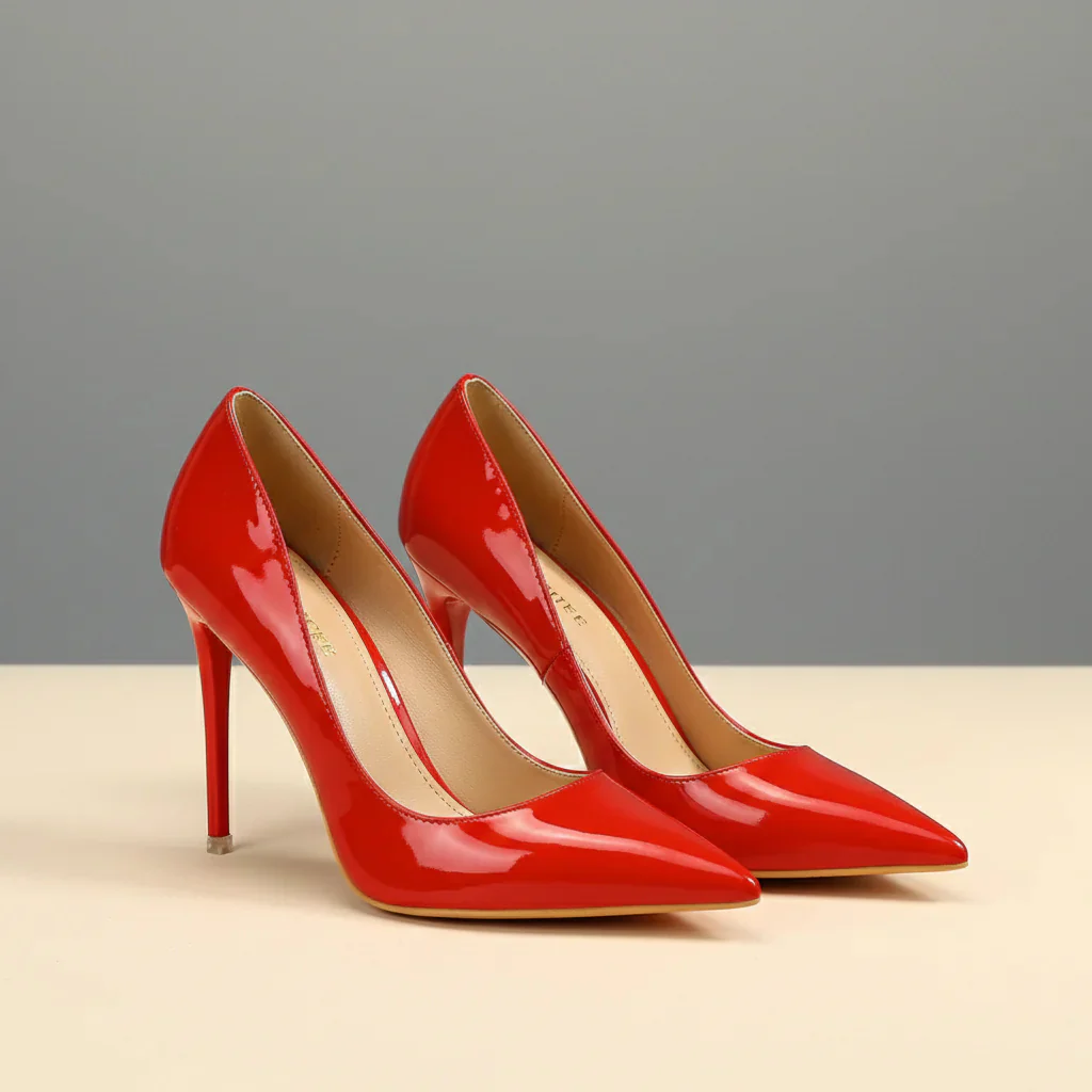 Classic Patent Pointed Stiletto Pumps - Image 6