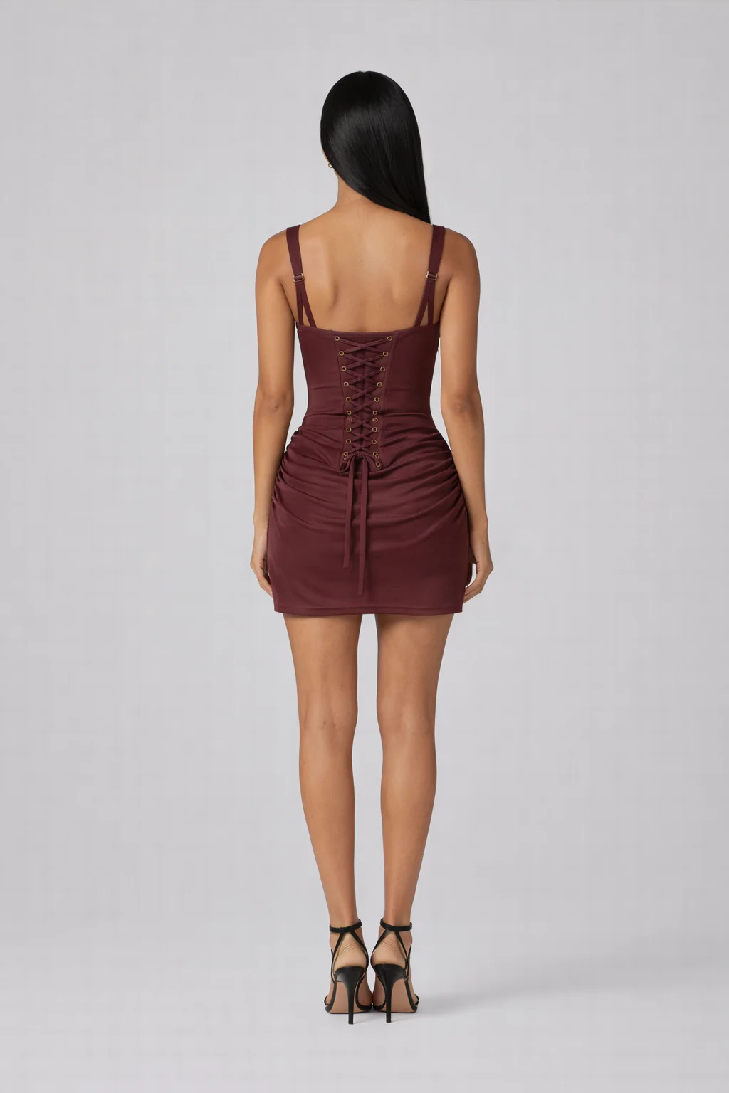 Siena Mini— Corset Bodice Draped Skirt Dress - Image 2