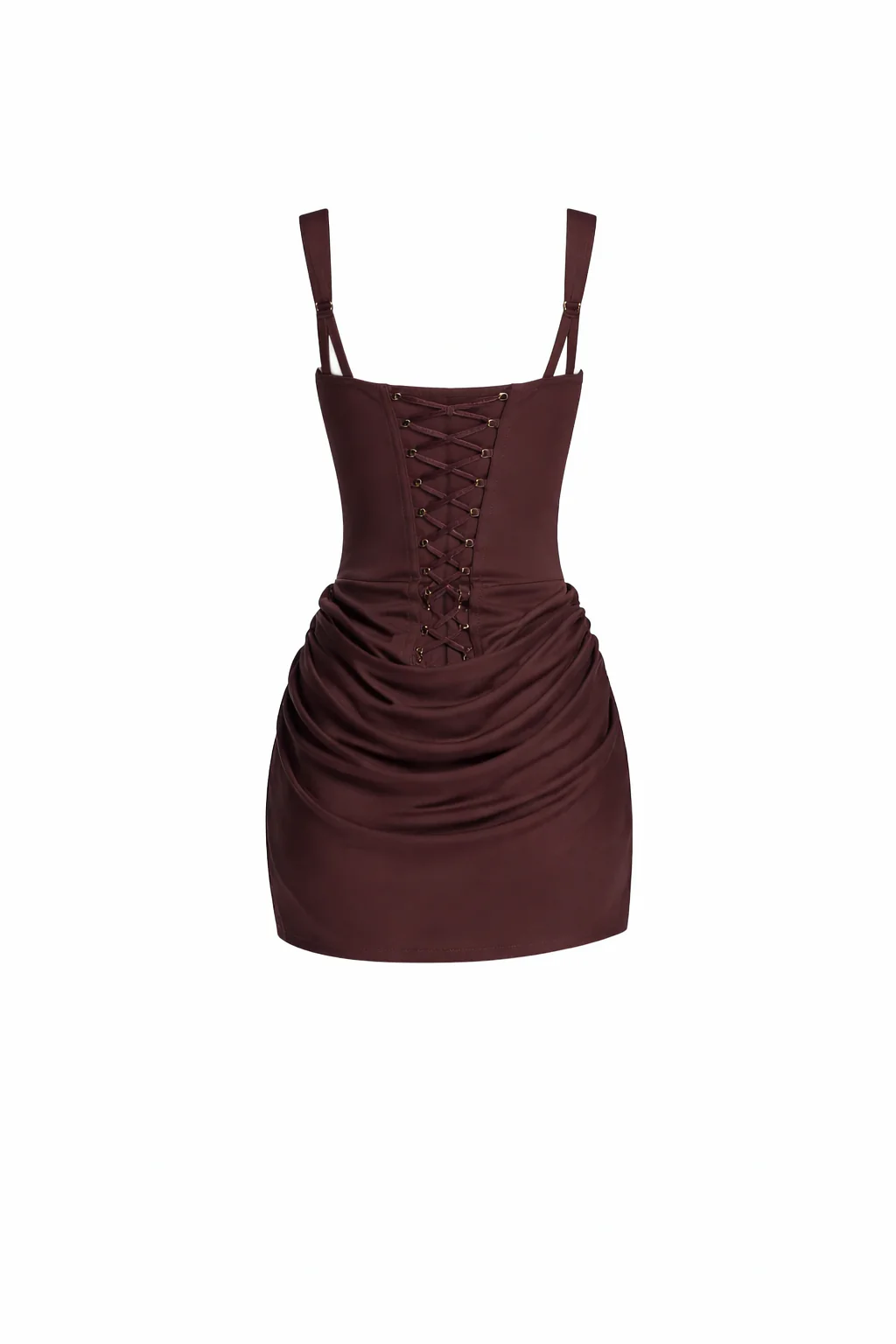 Siena Mini— Corset Bodice Draped Skirt Dress - Image 7