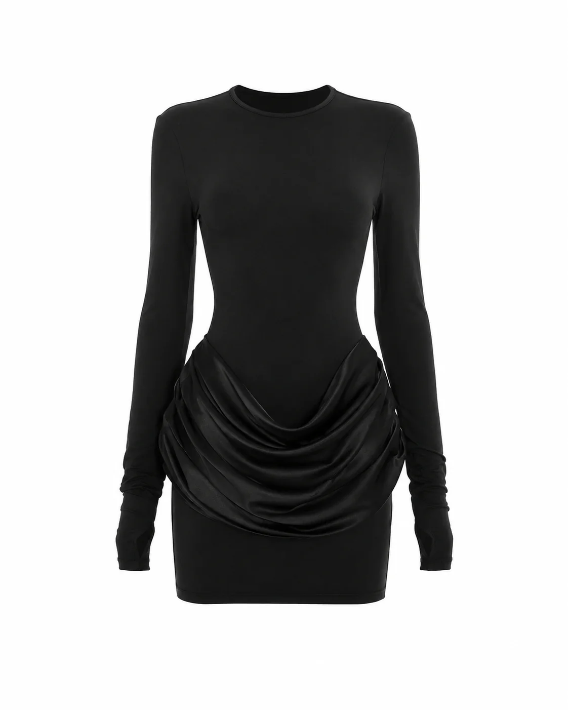 SIENNA DRESS — Draped Mini Dress - Image 3