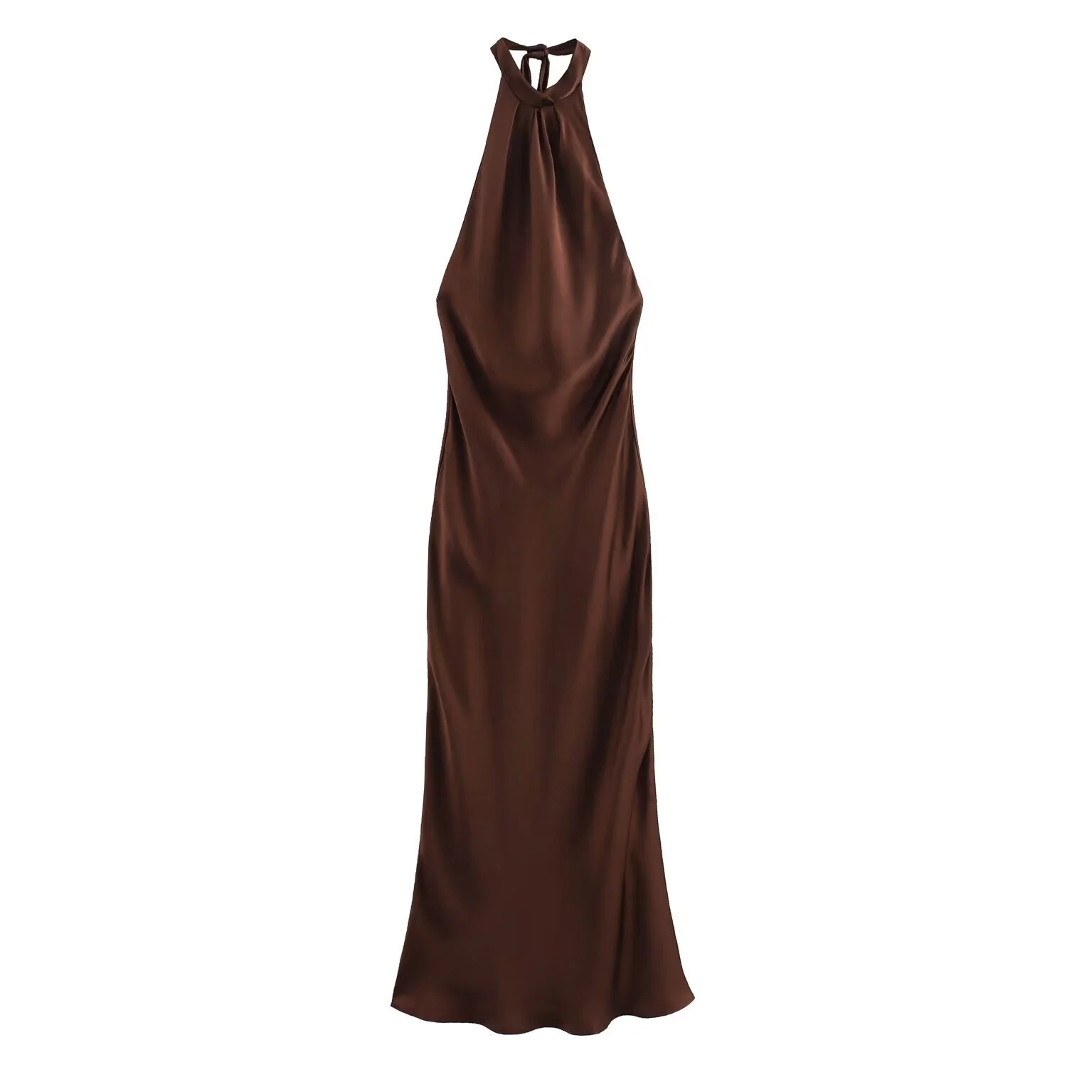 Noir Halter Satin Gow - Image 3
