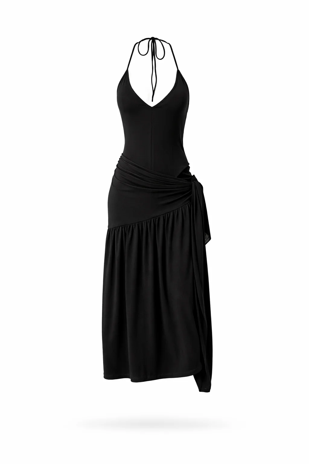 Santorini Halter Wrap Maxi Dress - Image 4